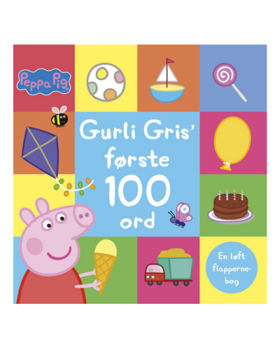Gurli Gris' første 100 ord - En løft flapperne-bog