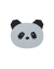Liewood Aura Placemat panda dumbo grey