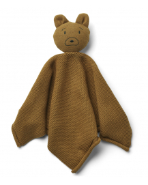 Liewood Milo knit cuddle cloth Mr bear golden caramel