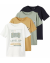 Bertel 4 - Pack T-shirts Dark Navy / Amber Gold