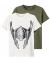Jefry 2-pak Marvel t-shirt White Alyssum