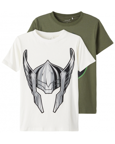 Jefry 2-pak Marvel t-shirt White Alyssum