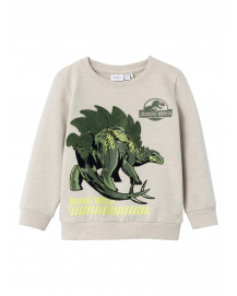 Name it Jovan Jurassic world sweatshirt peyote melange