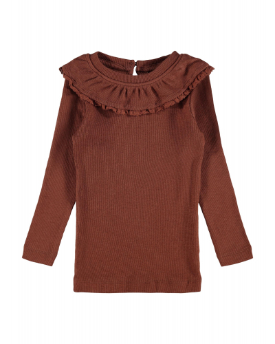 Reate LS Bluse Brown Out
