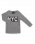 NYC Bluse Grey Melange