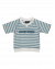 Neo T-shirt Sweat Aqua Stri