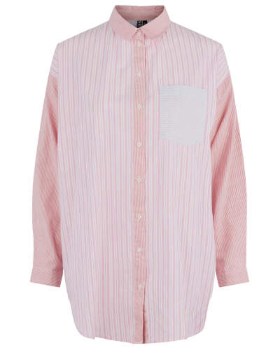 Silja langærmet skjorte Strawberry Pink