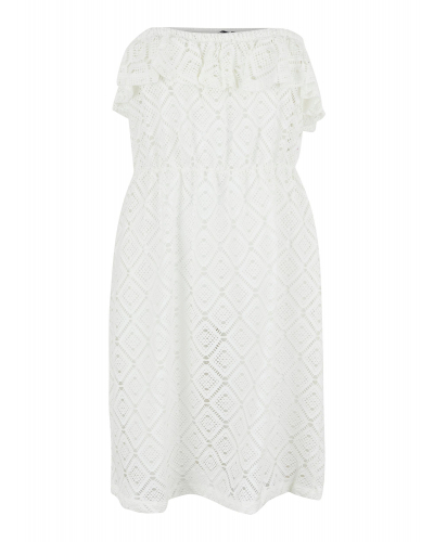 Vita kjole bright white